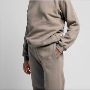 Parachute Organic Cotton Crewneck Sweatshirt Tan Size Small